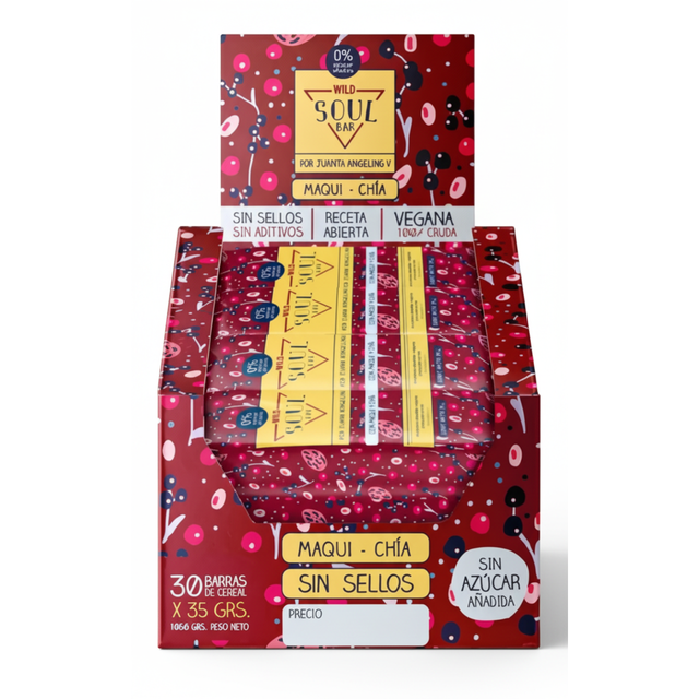 WILD SOUL BAR MAQUI CHIA 35G DSP 30U