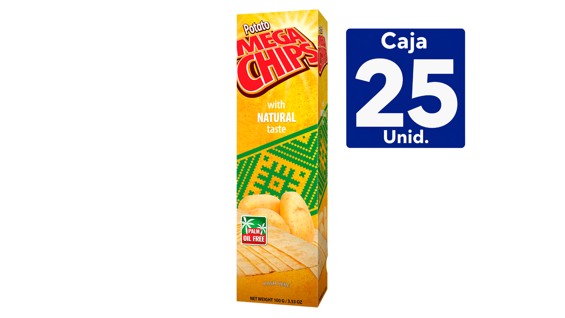 PAPAS LAMINADAS MEGA CHIPS NATURAL 100GR