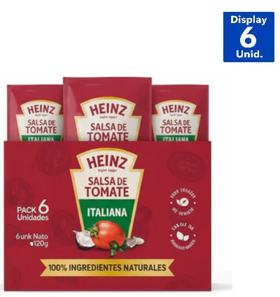 SALSA TOMATES HEINZ ITALIANA 6X PACK